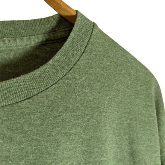 Men's New York Yankees Baseball Olive Green Heather Short Sleeve Tee - X-Large - Picture 4 of 12